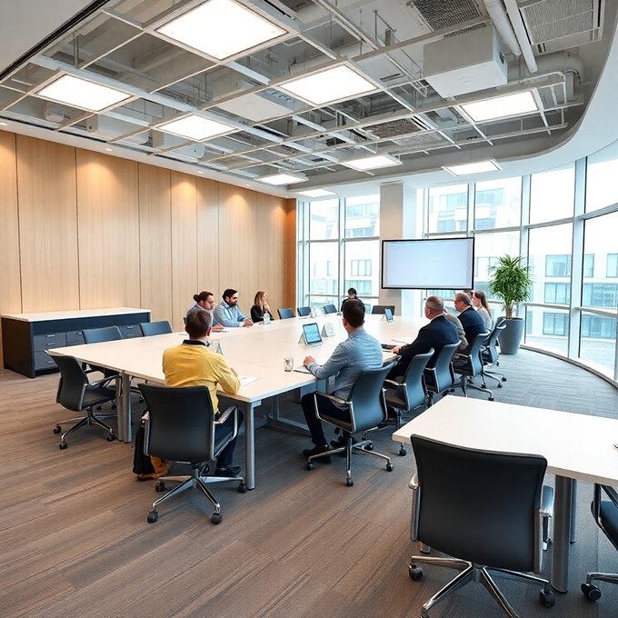 Modern office meeting room
